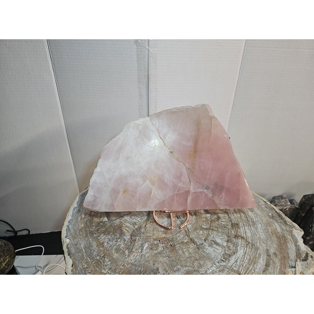 5.72LB Natural Rose Quartz Crystal Pink Crystal Stone slices Healing - Picture 5 of 12